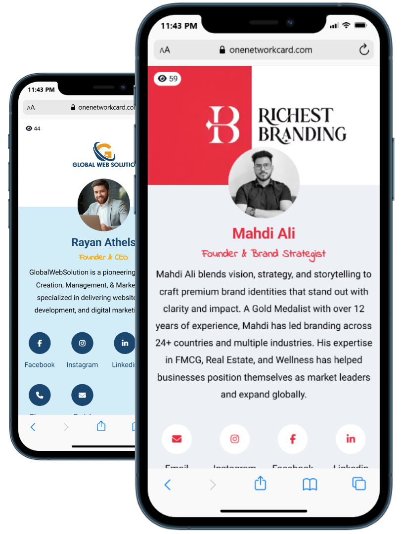 Digital business card preview 1
